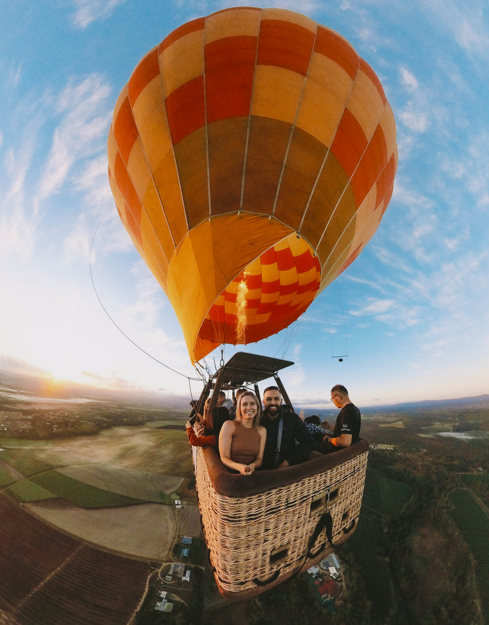Hot Air Balloon Cairns Insta360 Camera shot