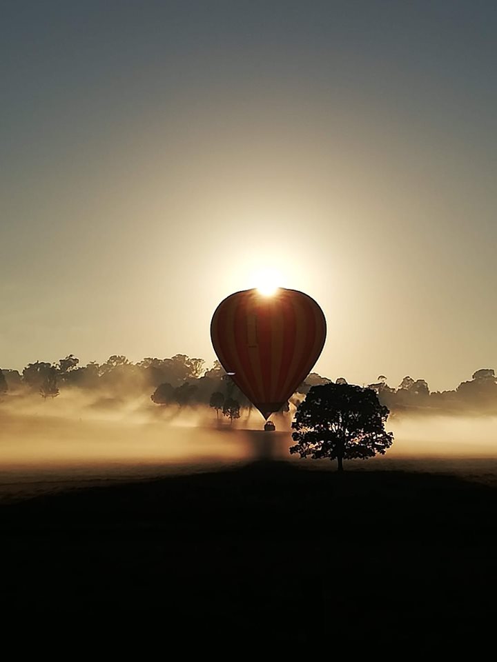 A Beautiful Morning For A Hot Air Balloon Flight
