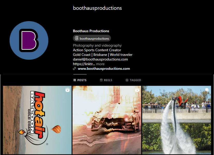 Boothaus PRoductions Instagram