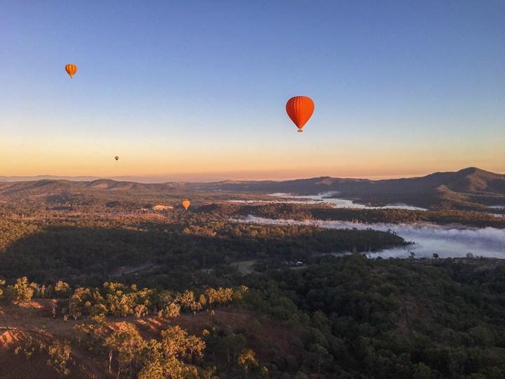 Hinterland hot air ballooning