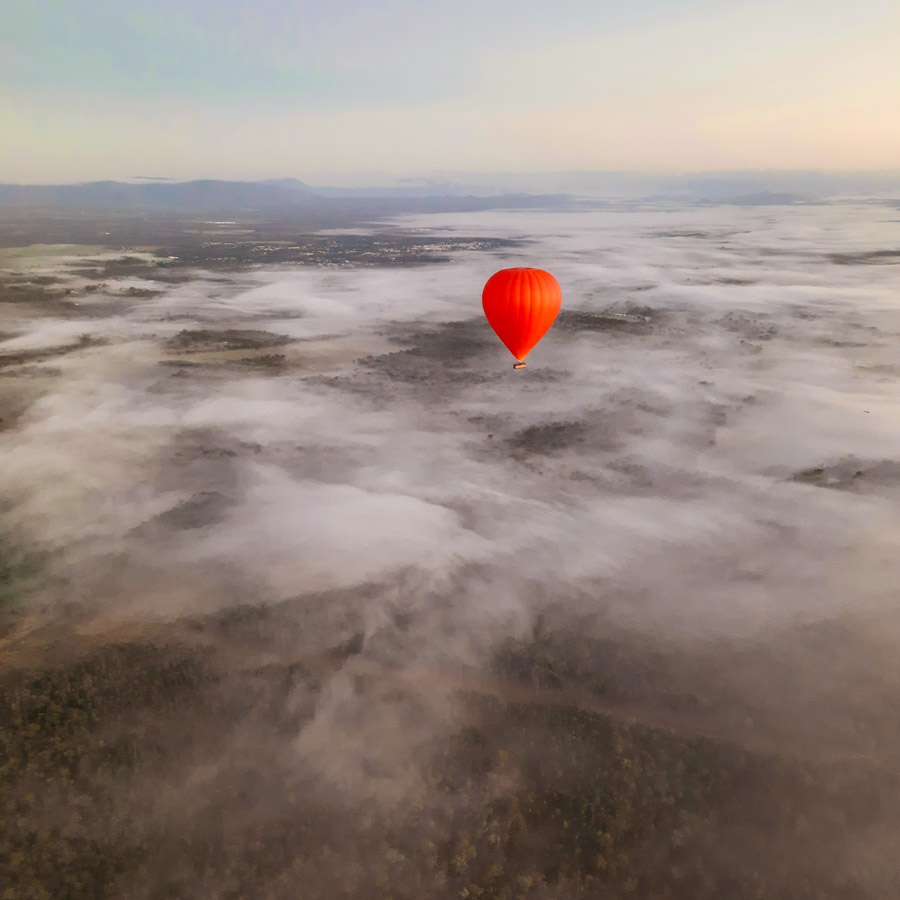 Hot Air Balloon Cairns flying over the Atherton Tablelands-2