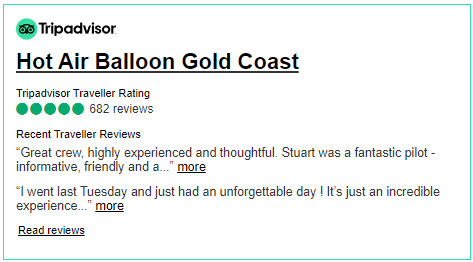 Hot Air Balloon Gold Coast Tripadvisor reviews snippet
