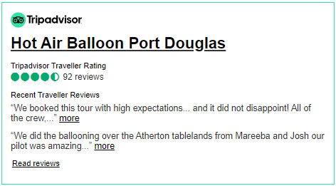 Hot Air Balloon Port Douglas Tripadvisor reviews snippet