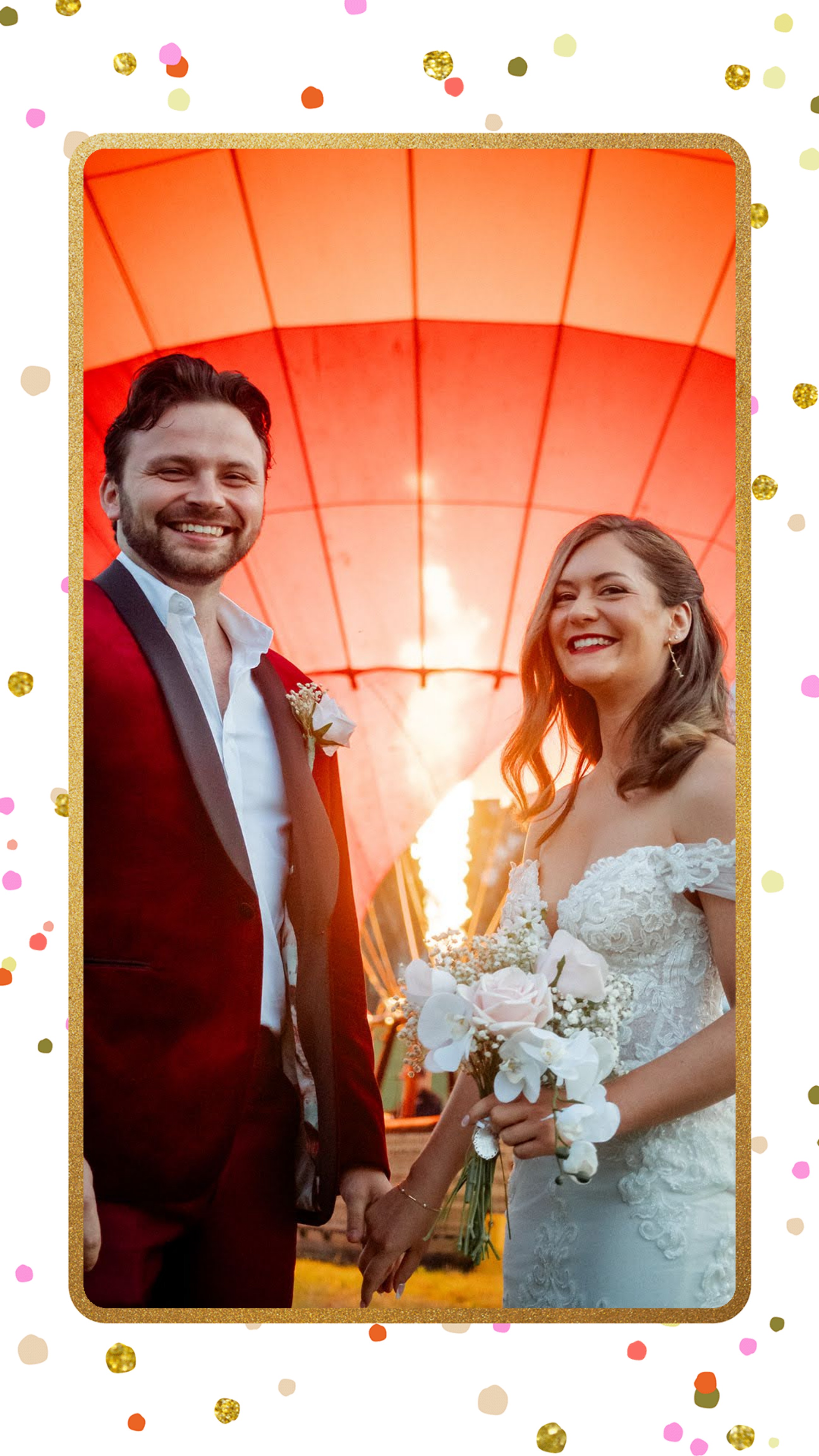 Megan and Conor Elope Hot Air Balloon Gold Coast