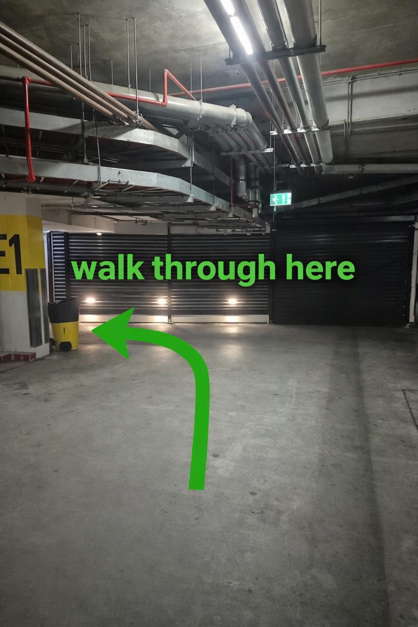 Directions to lifts at The Langham Gold Coast