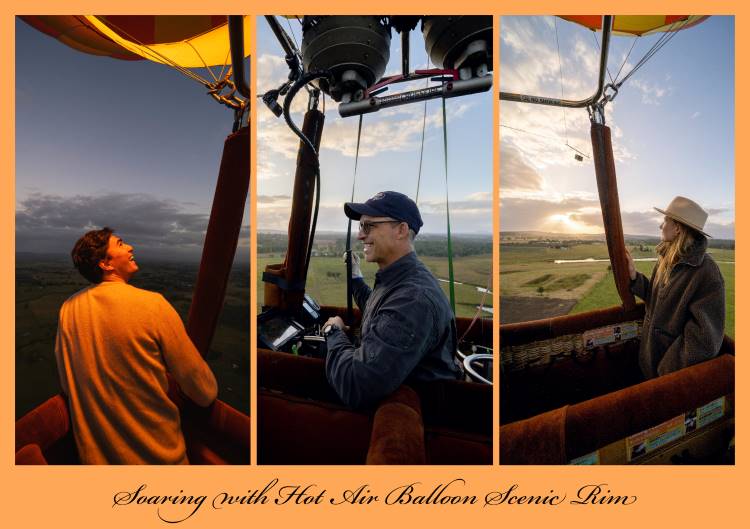 Soaring with Hot Air Balloon Scenic Rim