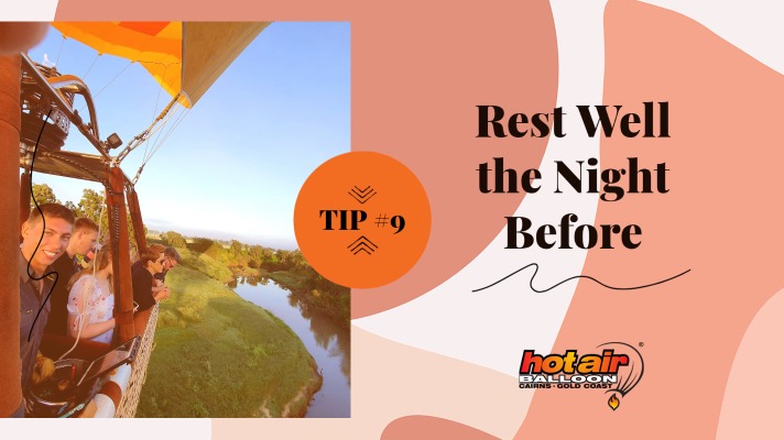 Tip 9 Rest Well the Night Before