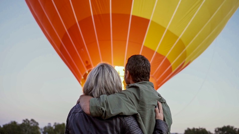 Watch the balloon get set up at launch site