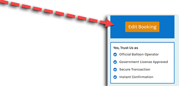 edit booking