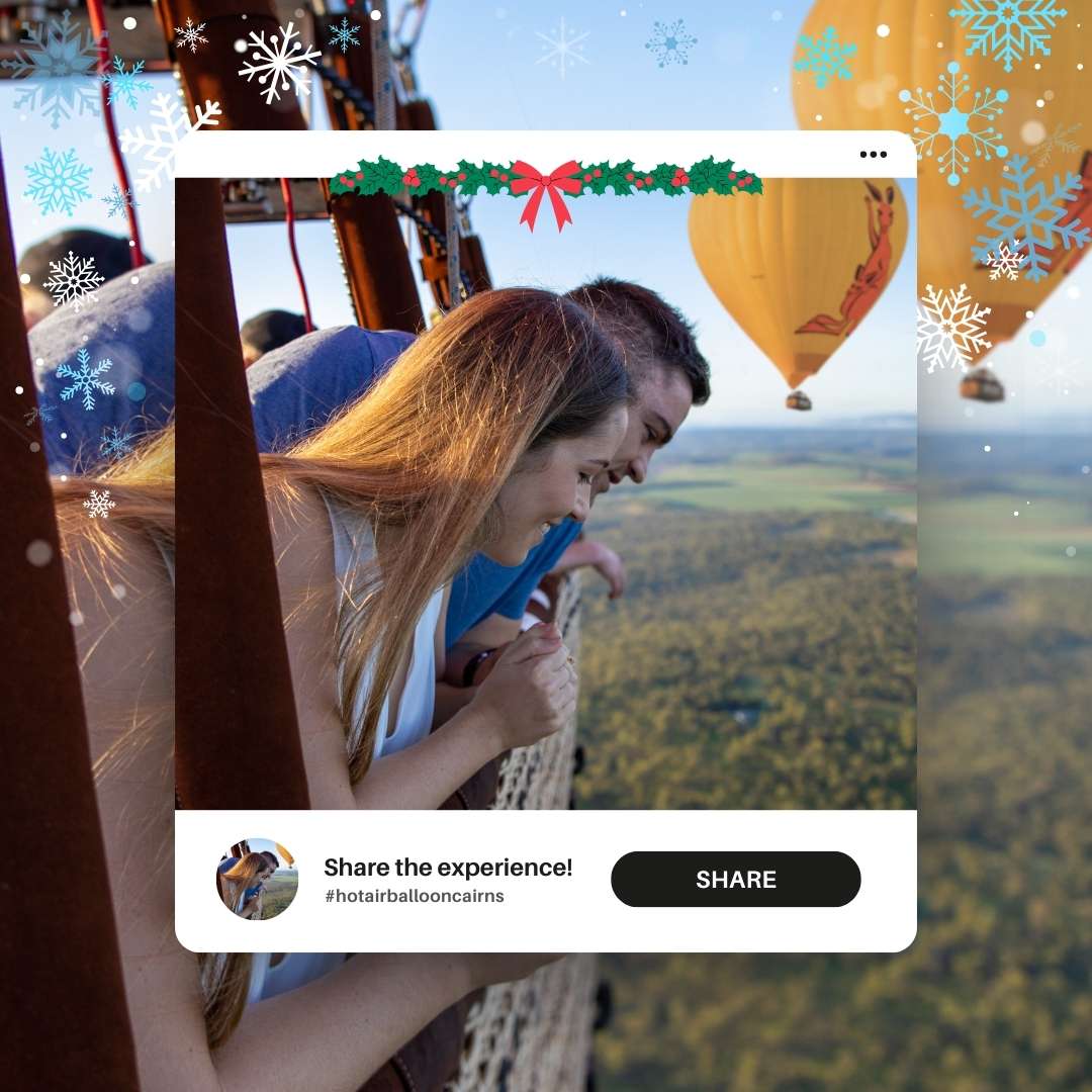 hot air balloon cairns gift voucher experience share the filght