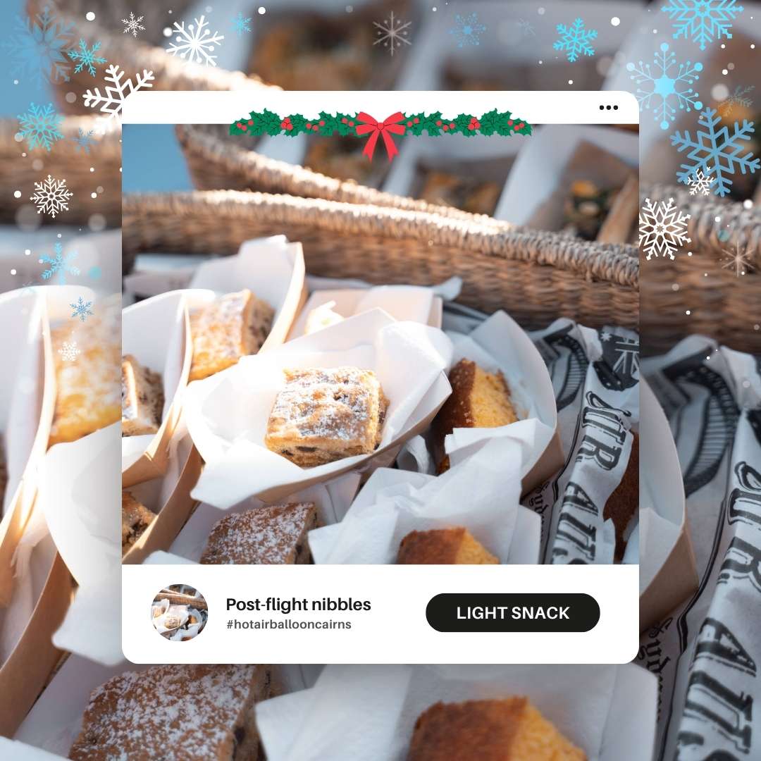 hot air balloon cairns gift voucher experience snacks