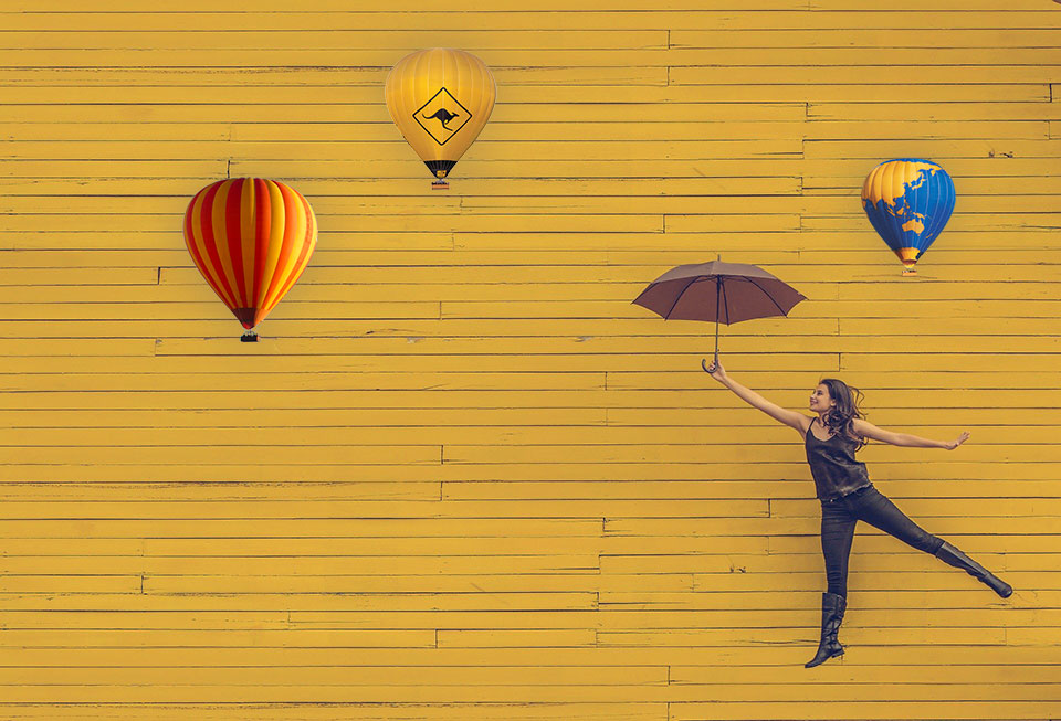 Jumping for joy with Hot Air Balloons