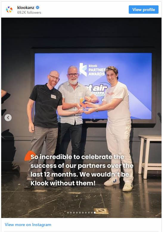 Klookanz Instagram post