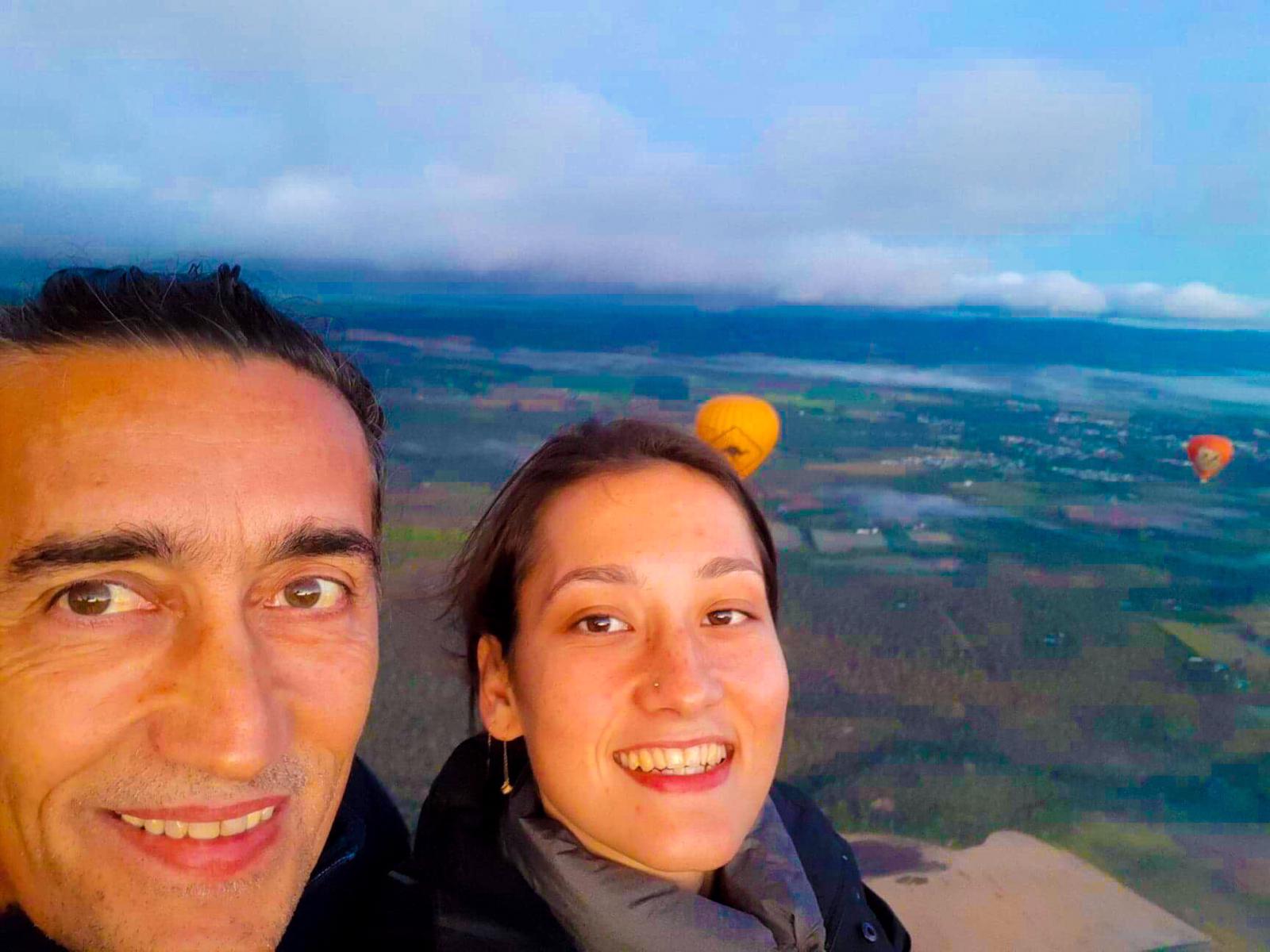 Father and Daughter Hot Air Balloon Flight