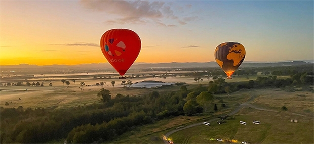 Flying over the Gold Coast Hinterland