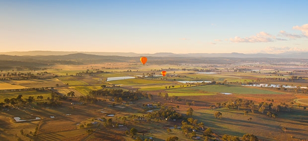 Gold Coast hot air ballooning over the Scenic Hinterland