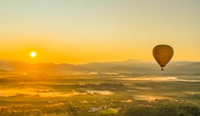 Hot Air Balloon Cairns flying in May